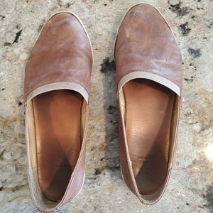 Frye Melanie Slip On Leather Flats